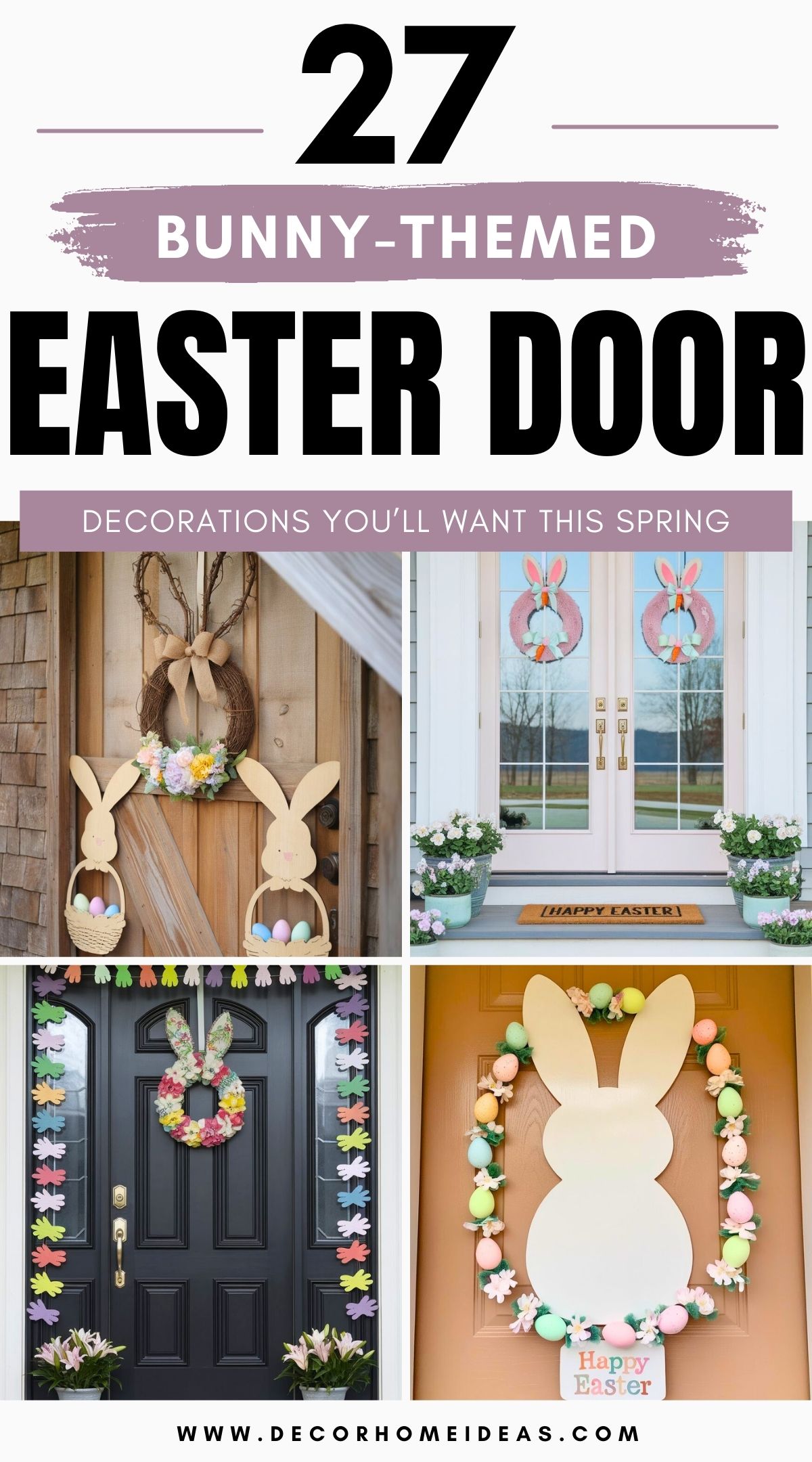 best bunny easter door decorations 4