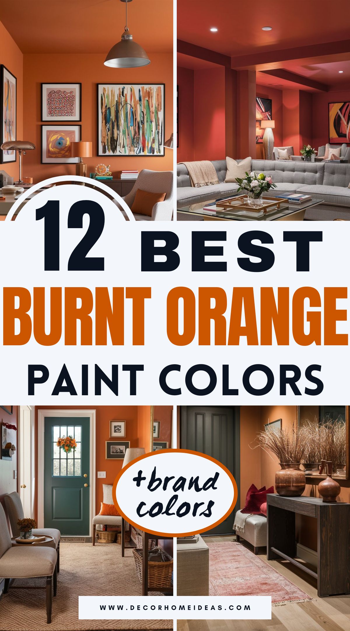 Discover 12 striking burnt orange paint colors from top brands like Benjamin Moore, Sherwin-Williams, Behr, and Farrow & Ball. These rich hues add warmth and sophistication to any room, from accent walls to entire interiors. Which shade will bring your vision to life? Explore them all!