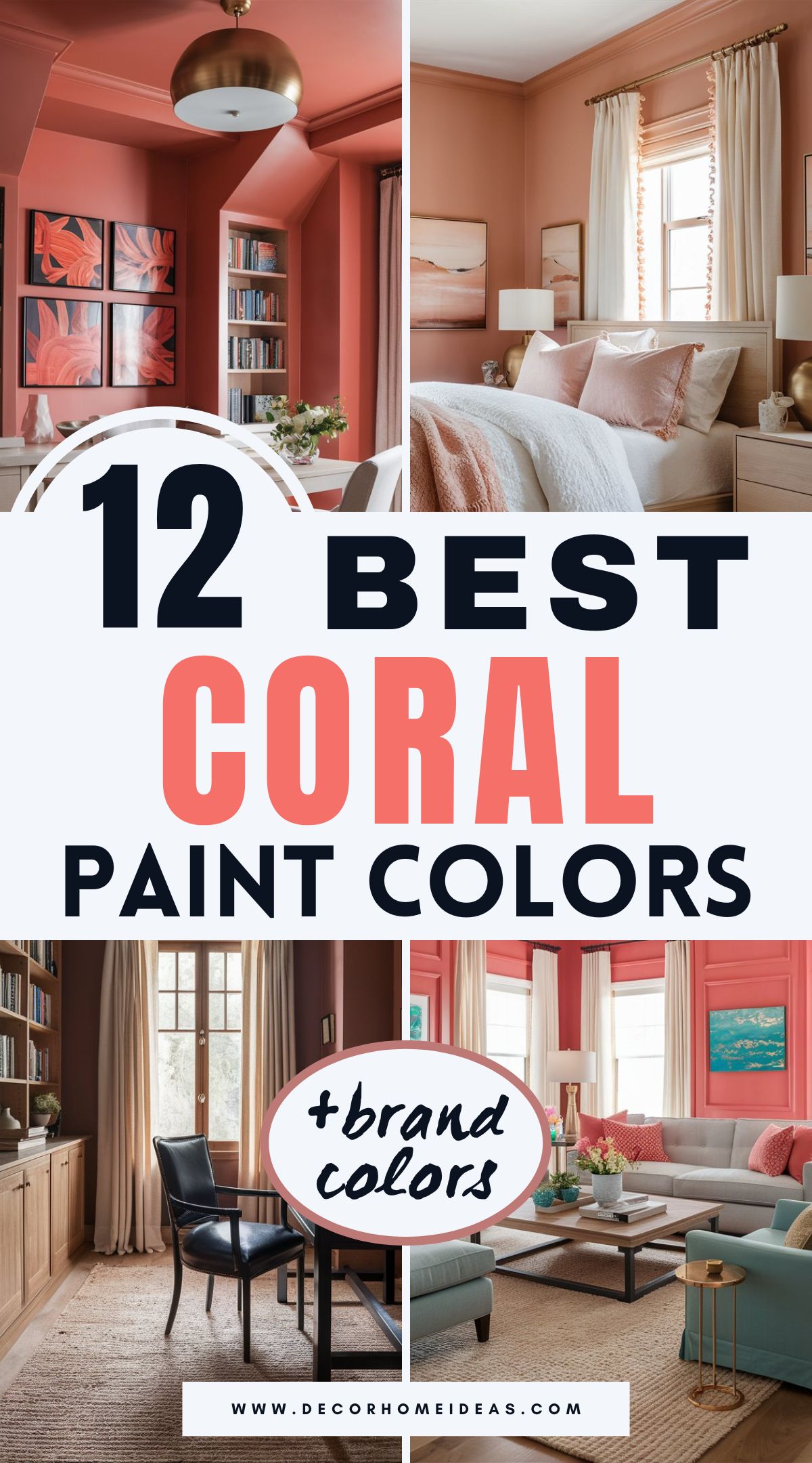 Discover the 12 best coral paint colors from top brands like Benjamin Moore, Sherwin-Williams, Behr, and Farrow & Ball. Whether you're seeking a soft, blush coral or a vibrant, tropical hue, these shades add warmth and charm to any space. Explore which one suits your home perfectly!