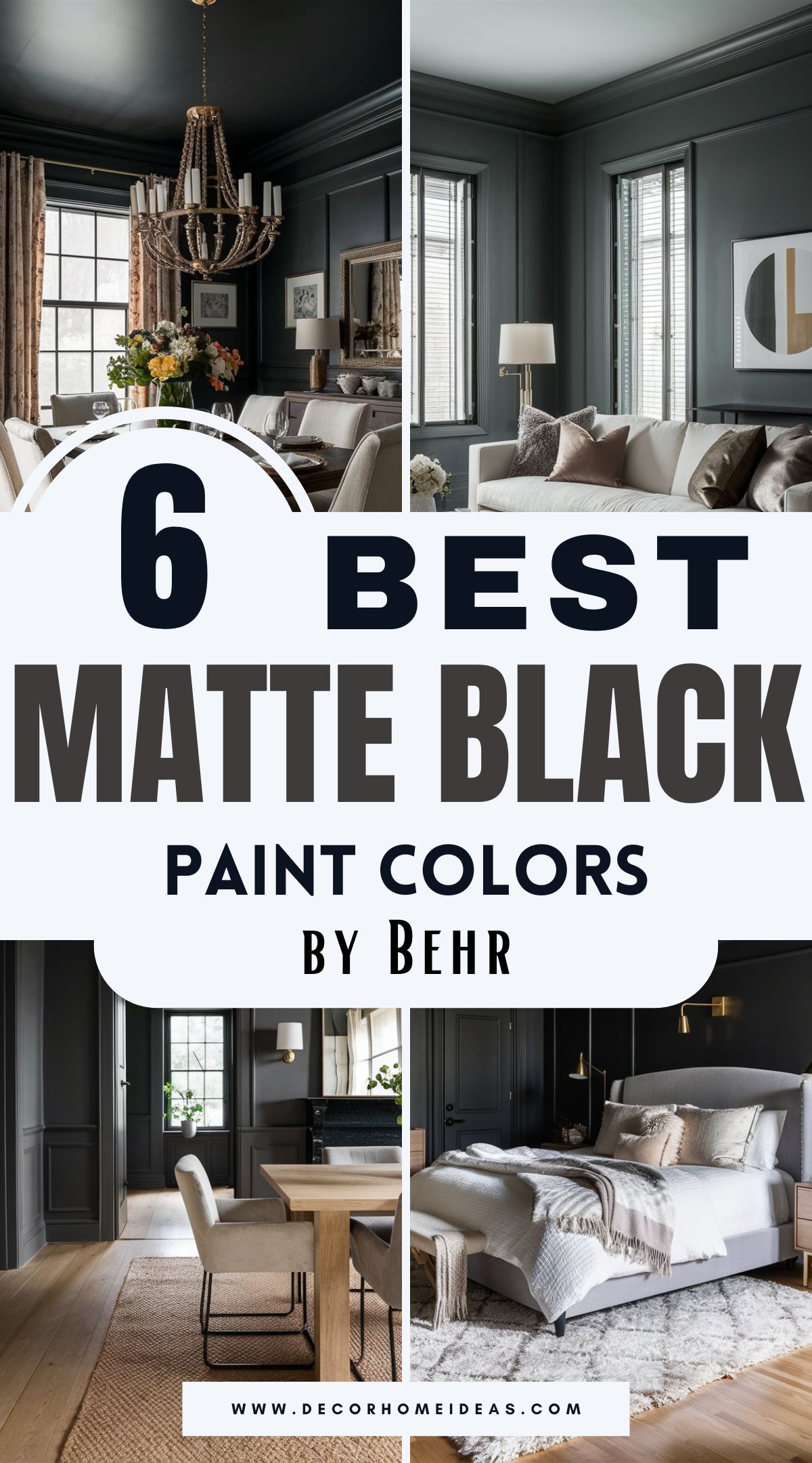 Looking for a bold yet timeless update for your walls, cabinets, or furniture? These six sophisticated matte black paint colors by Behr offer rich depth and a modern edge. Discover which shades work best for different spaces and how to use them for a sleek, stylish look.