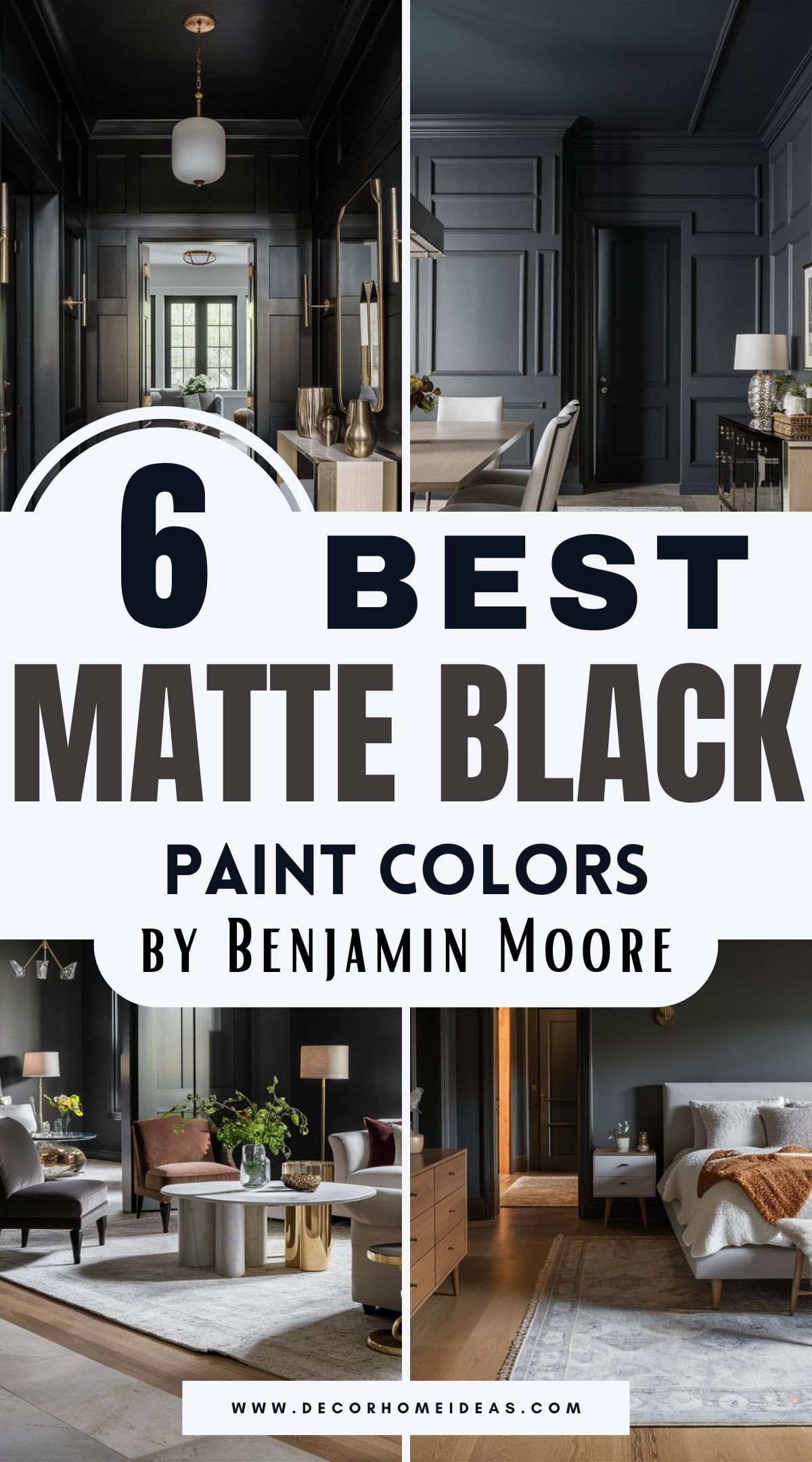 Add timeless sophistication to your home with these six stunning matte black paint colors from Benjamin Moore. Whether you're after a bold statement wall or sleek accents, these shades offer richness and versatility. Explore the options to find the perfect match for your style!