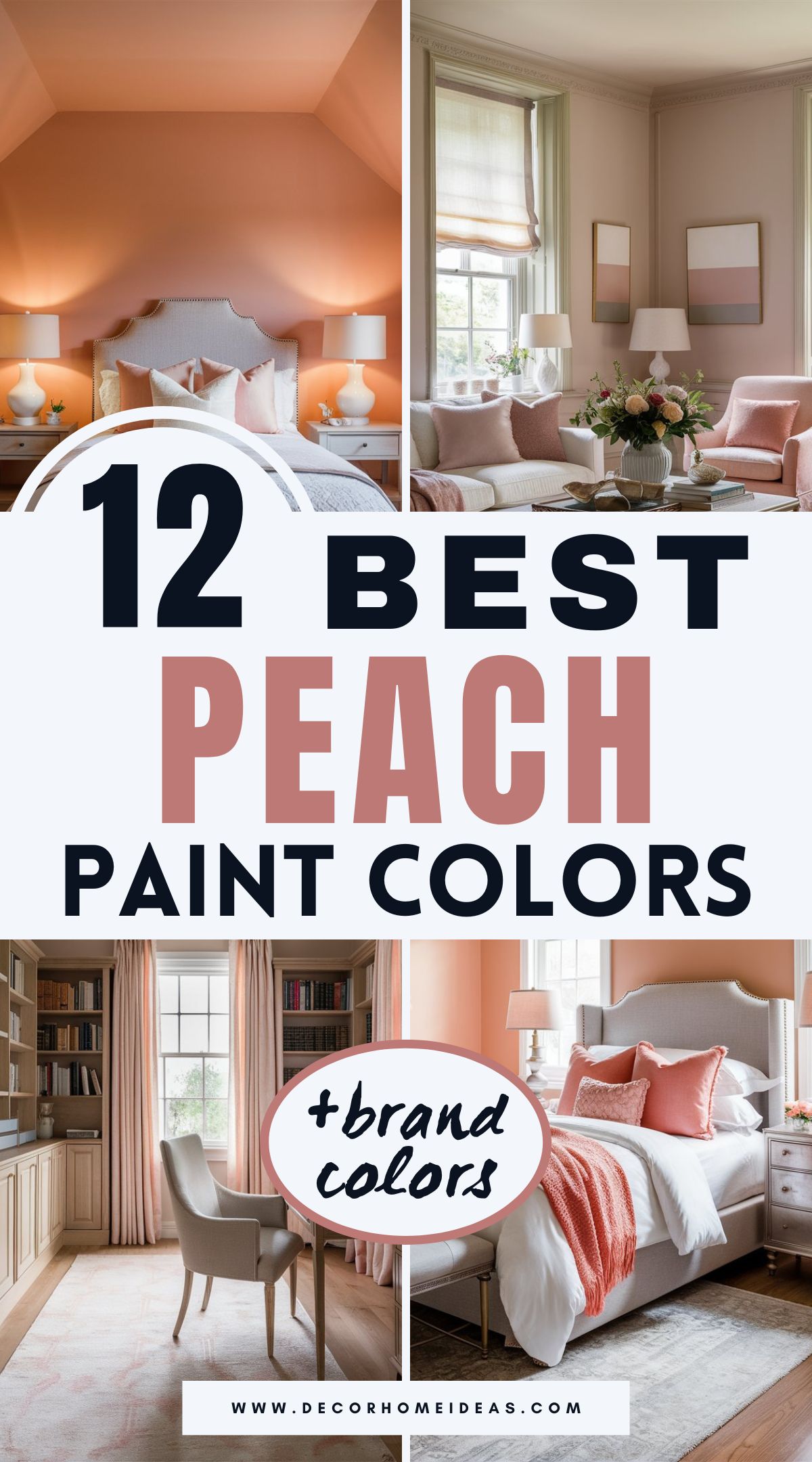 Looking for the perfect peach paint? Explore 12 of the best shades from top brands like Sherwin-Williams, Benjamin Moore, Behr, and Farrow & Ball. From soft pastels to warm, vibrant hues, these peach tones bring charm and warmth to any space. Find your ideal shade!