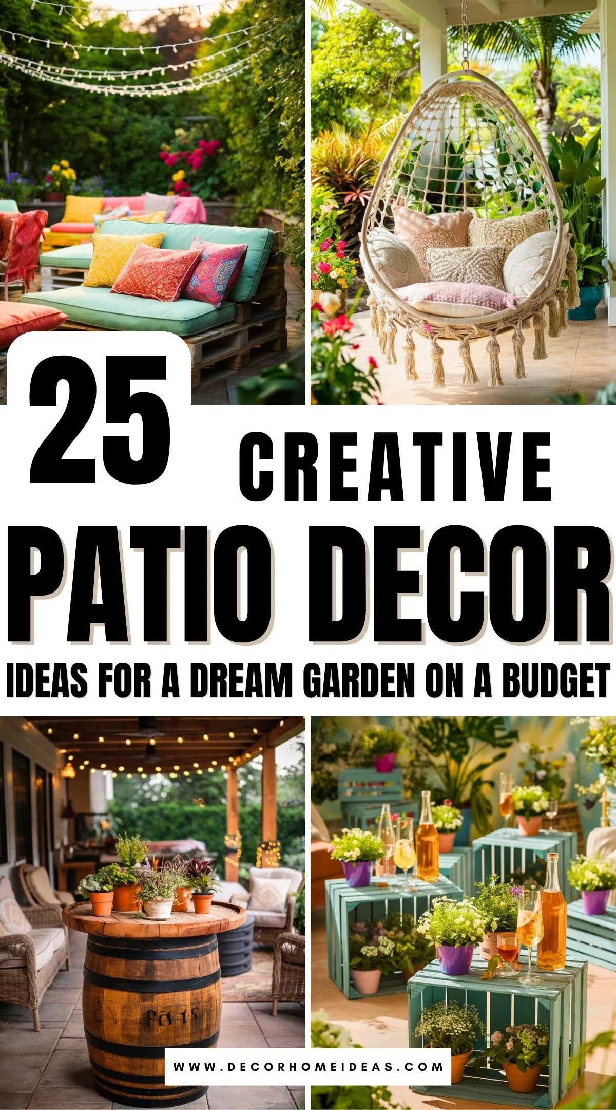 Discover 25 stunning patio decor ideas that blend style and affordability, perfect for creating your dream garden. From DIY projects to clever furniture hacks, these tips will help you design a cozy and inviting outdoor space without breaking the bank. Ready to get inspired?