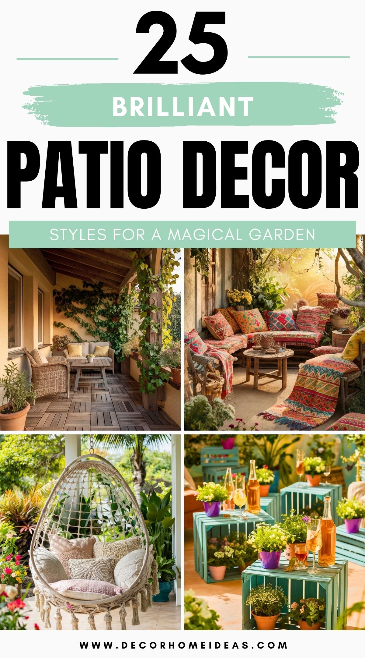 budget garden patio decor ideas 4