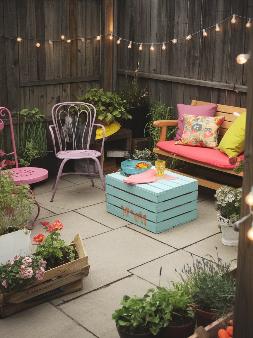 budget garden patio ideas 15