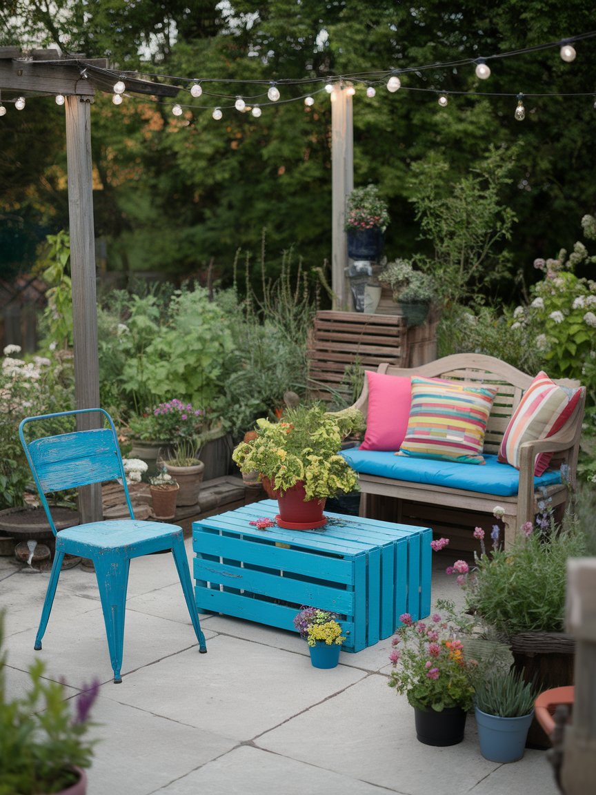 budget garden patio ideas 18