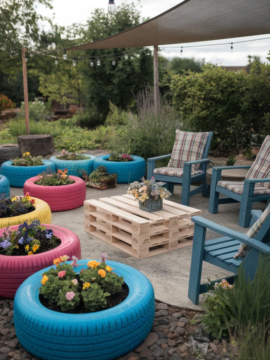 budget garden patio ideas 7