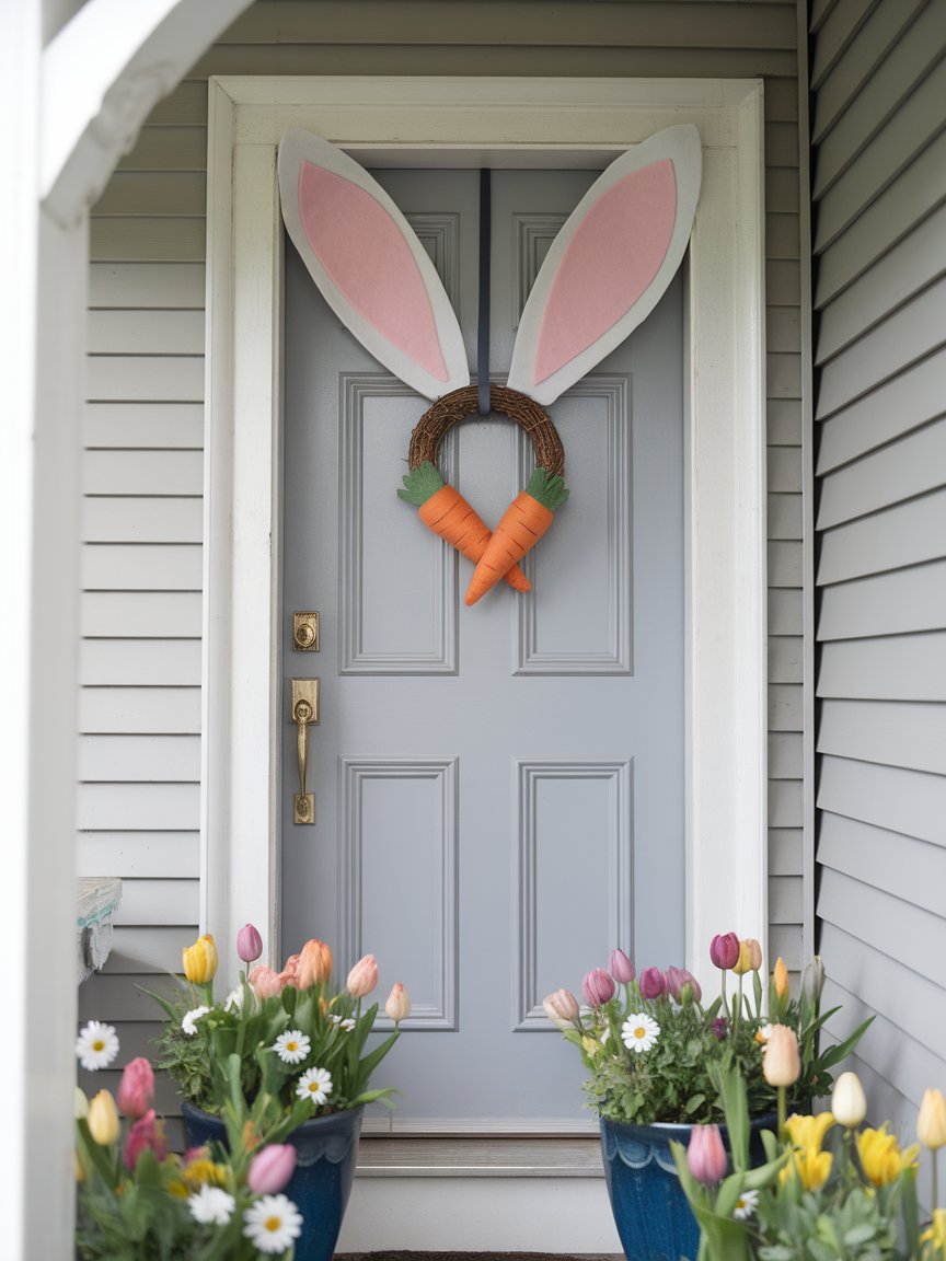 bunny easter door decorations 10