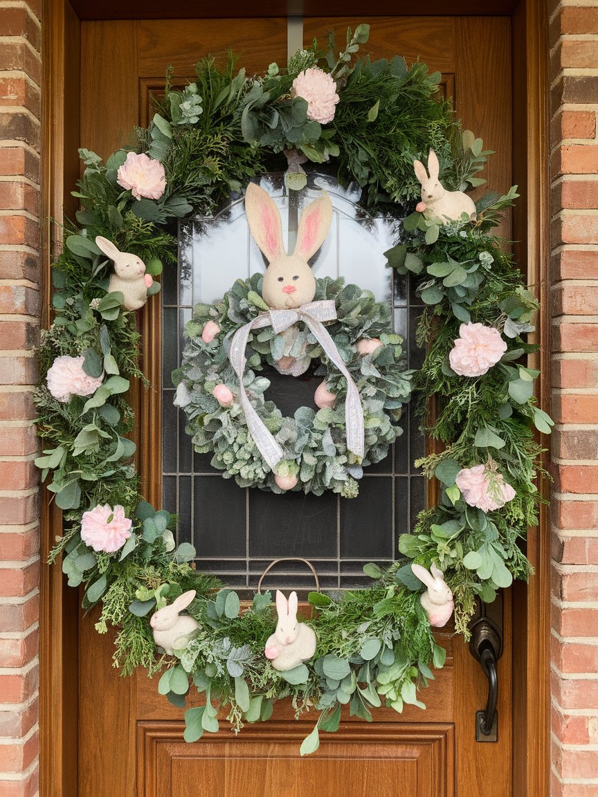 bunny easter door decorations 11