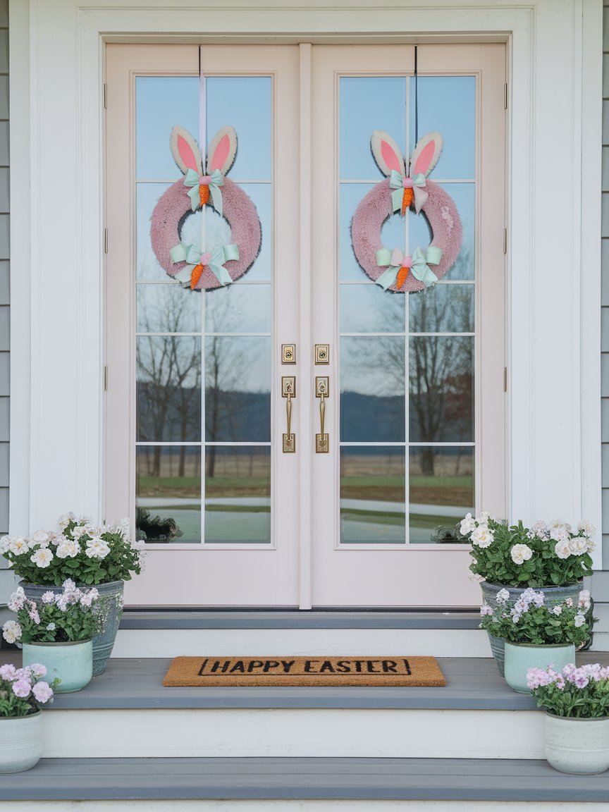 bunny easter door decorations 12