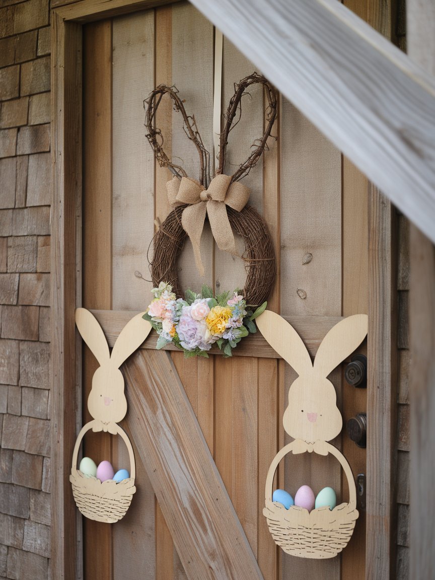 bunny easter door decorations 16