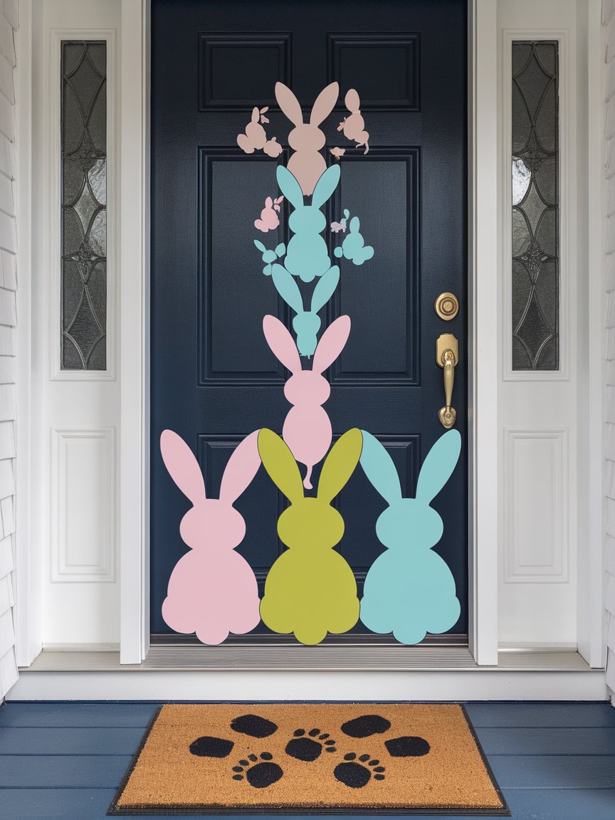 bunny easter door decorations 18