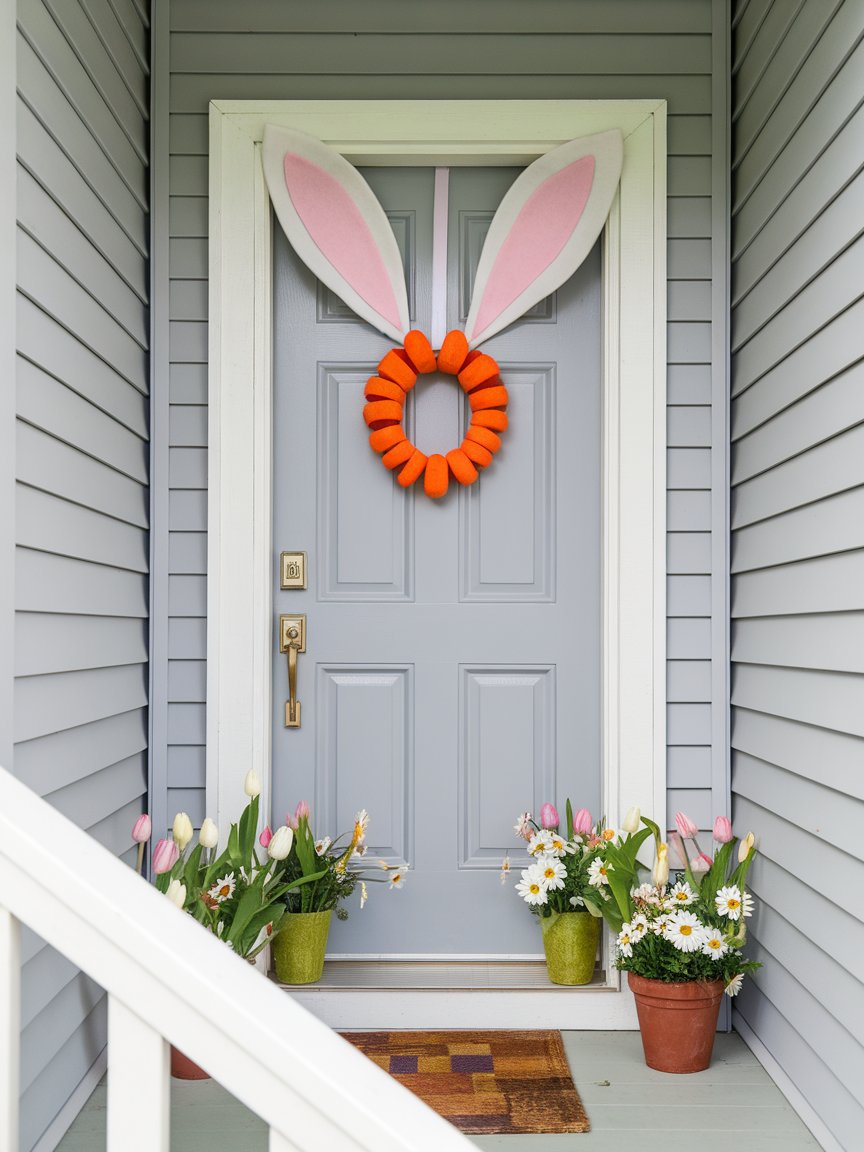 bunny easter door decorations 2