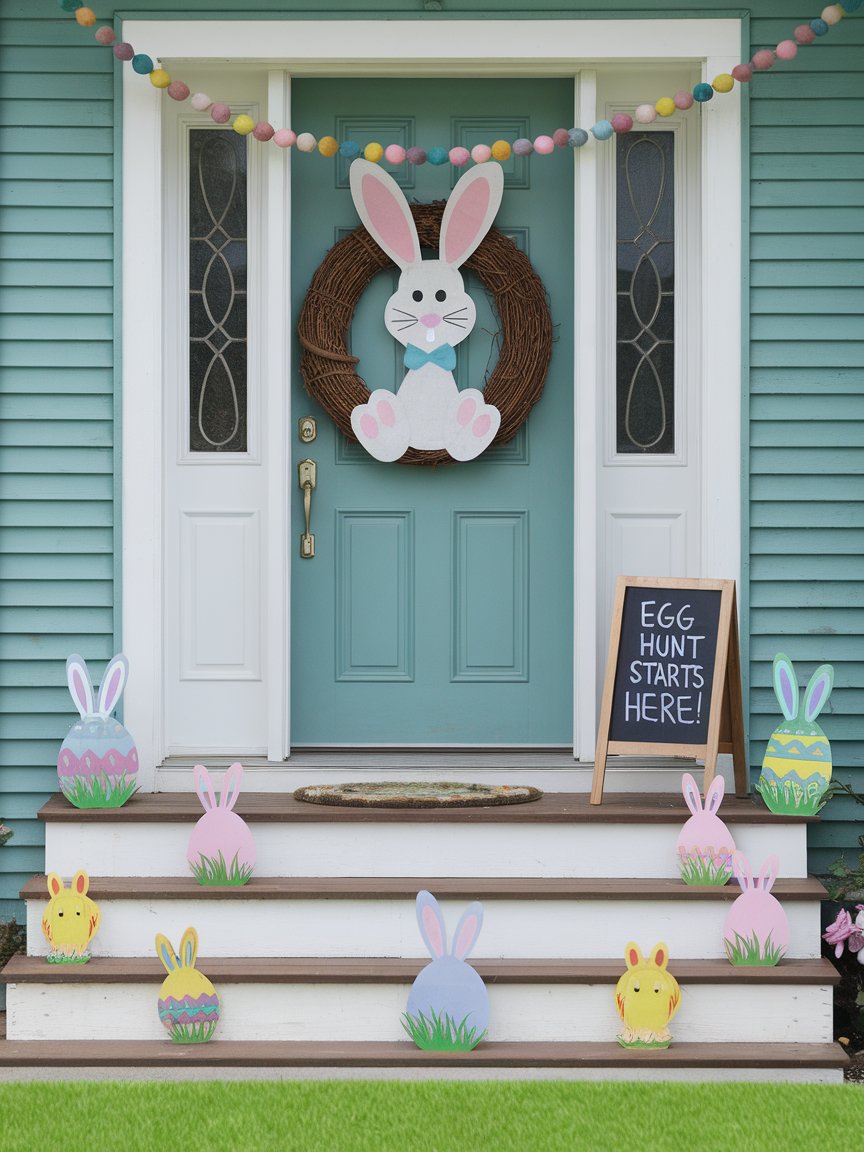 bunny easter door decorations 24