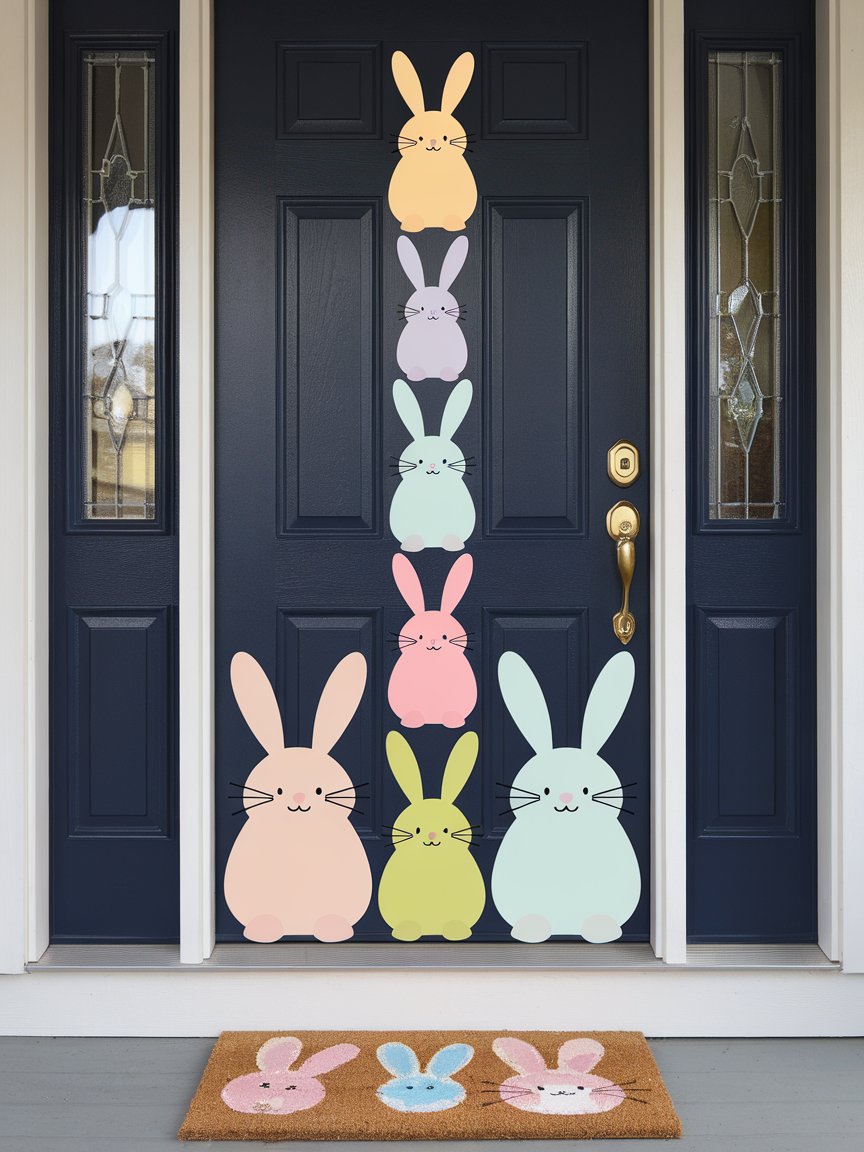 bunny easter door decorations 3