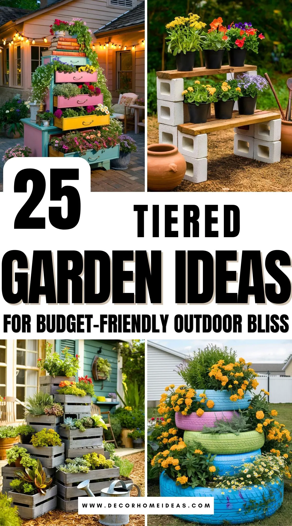 Discover 25 tiered garden ideas that are perfect for maximizing small spaces and creating a stunning outdoor retreat. Affordable, stylish, and easy to implement, these tips will transform your yard in no time! 