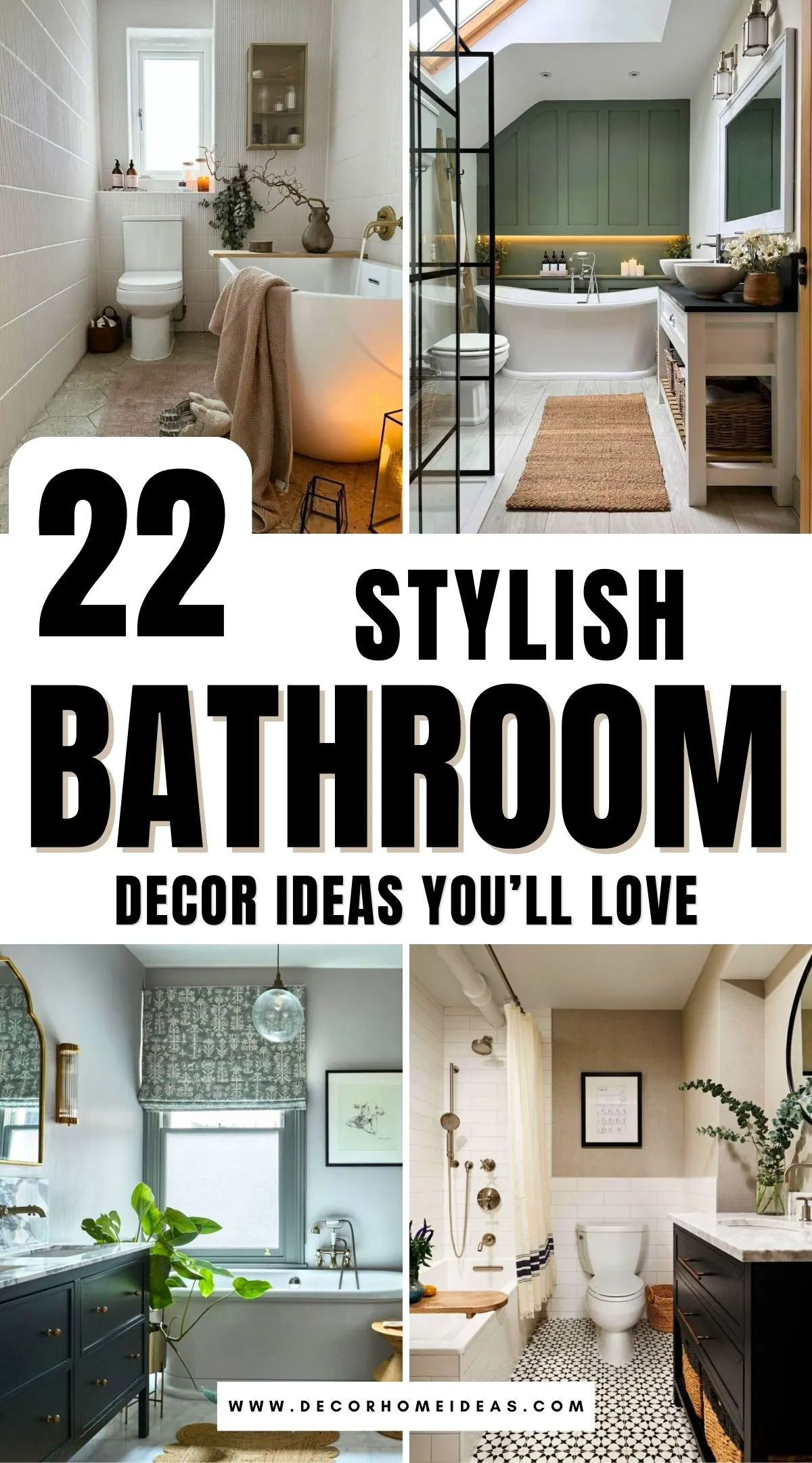 Turn your bathroom into a trendy oasis with these 22 inspiring decor ideas! From modern fixtures to clever storage solutions, these ideas will leave your space looking fresh and fabulous. Tap to see more!
