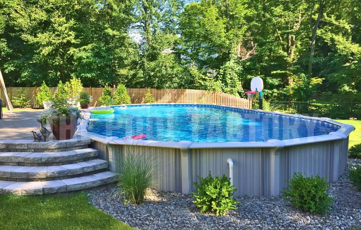 diy landscaping ideas for above ground pools 17