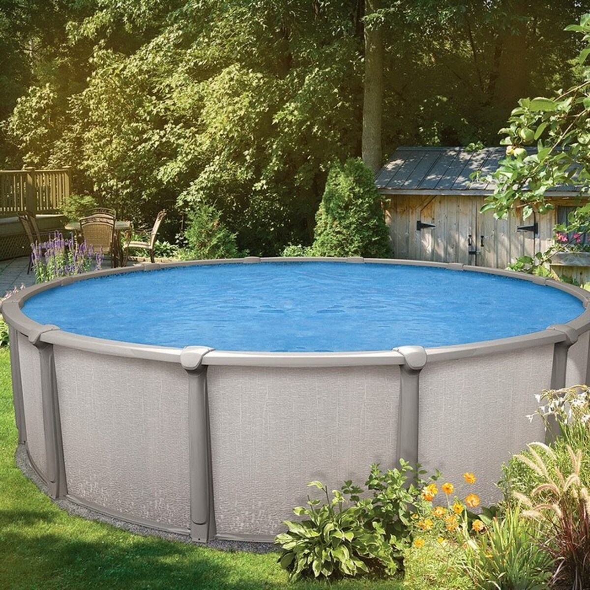 diy landscaping ideas for above ground pools 18