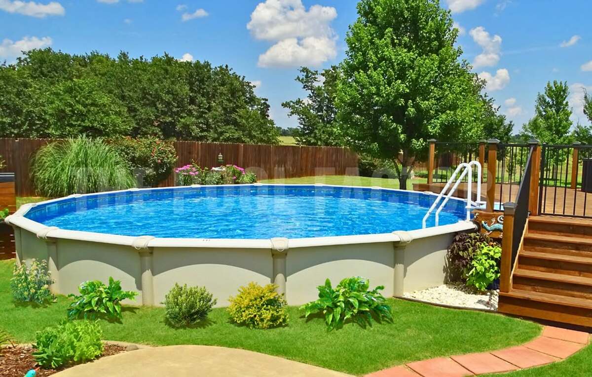 diy landscaping ideas for above ground pools 19