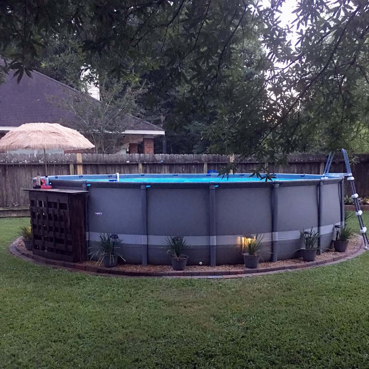 diy landscaping ideas for above ground pools 3