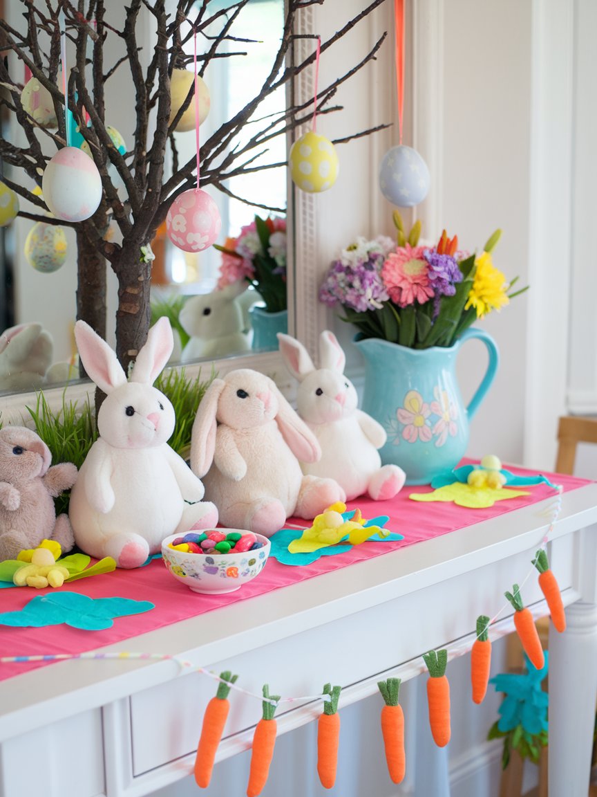 easter entryway table decor 2