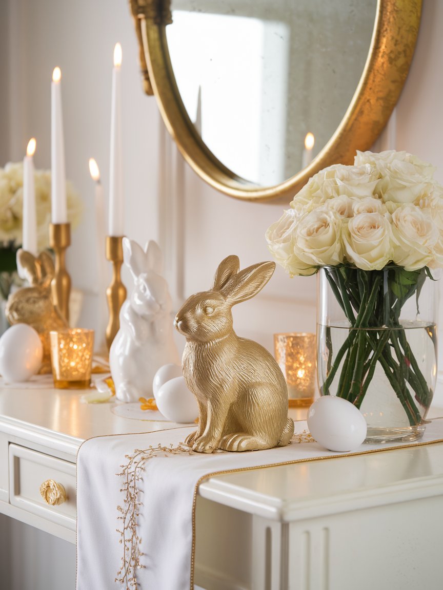 easter entryway table decor 8