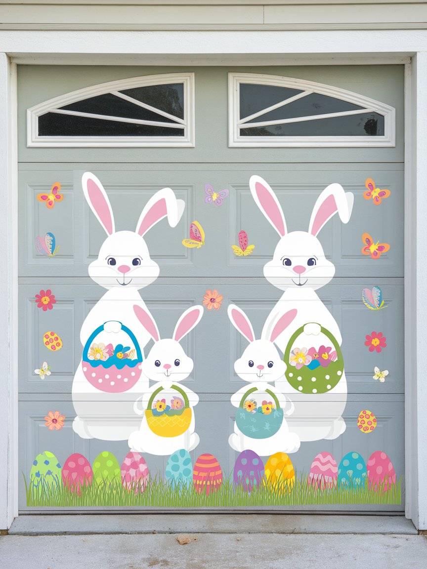 easter garage door decorations 11