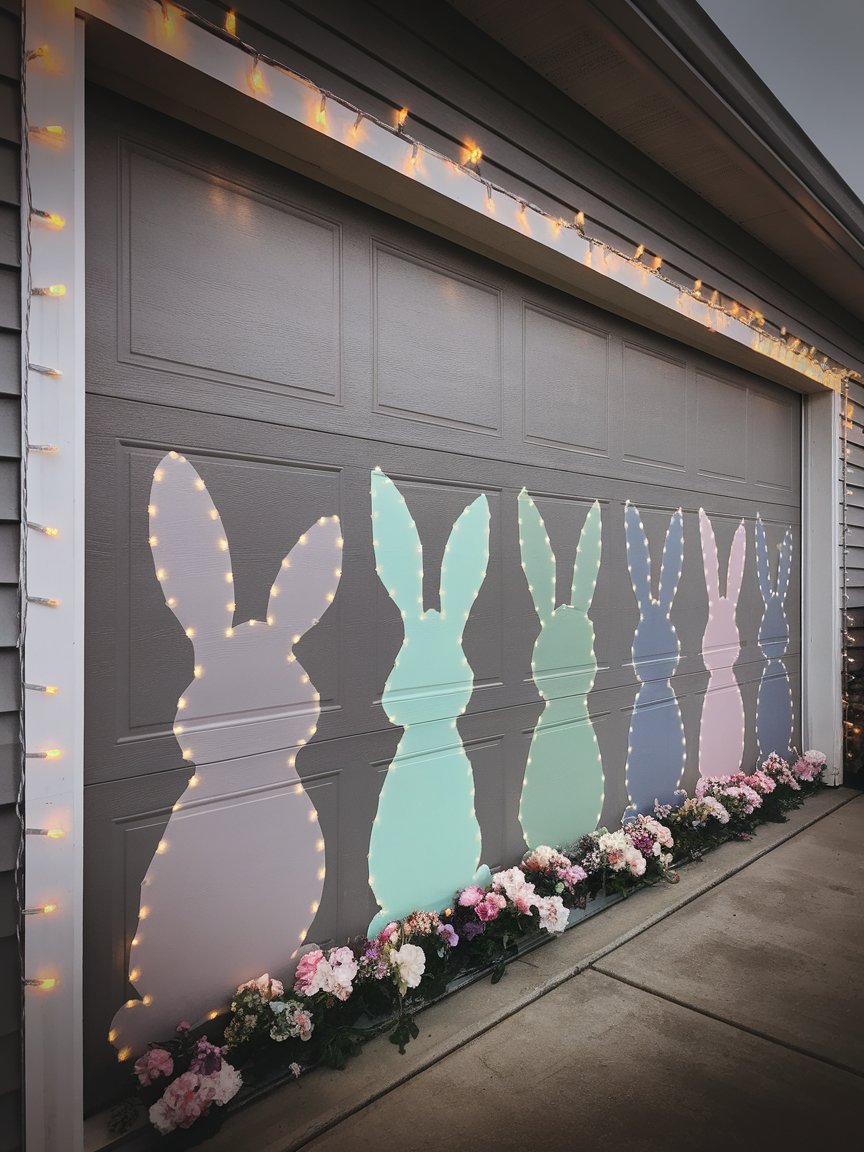 easter garage door decorations 12