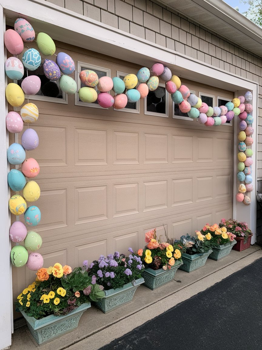 easter garage door decorations 13