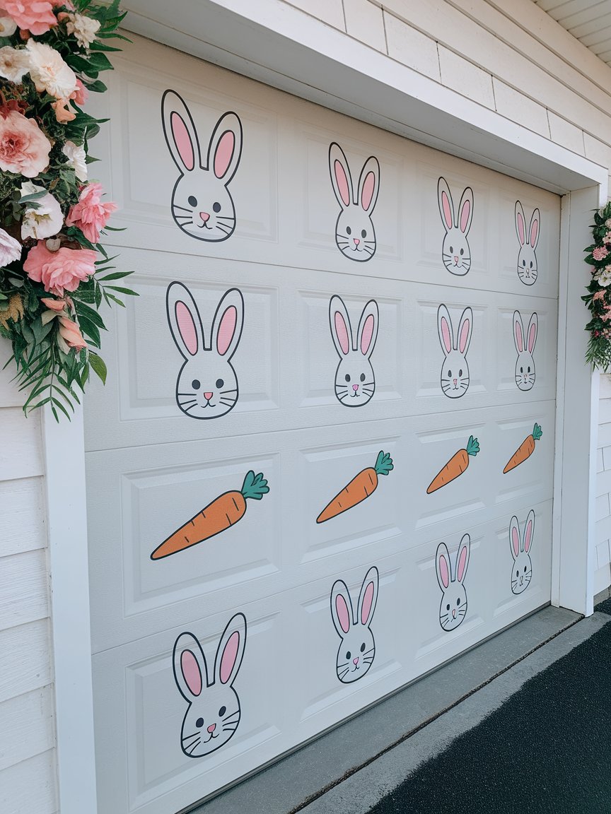 easter garage door decorations 19