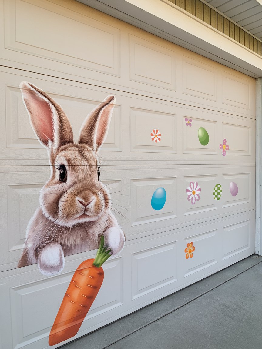 easter garage door decorations 2