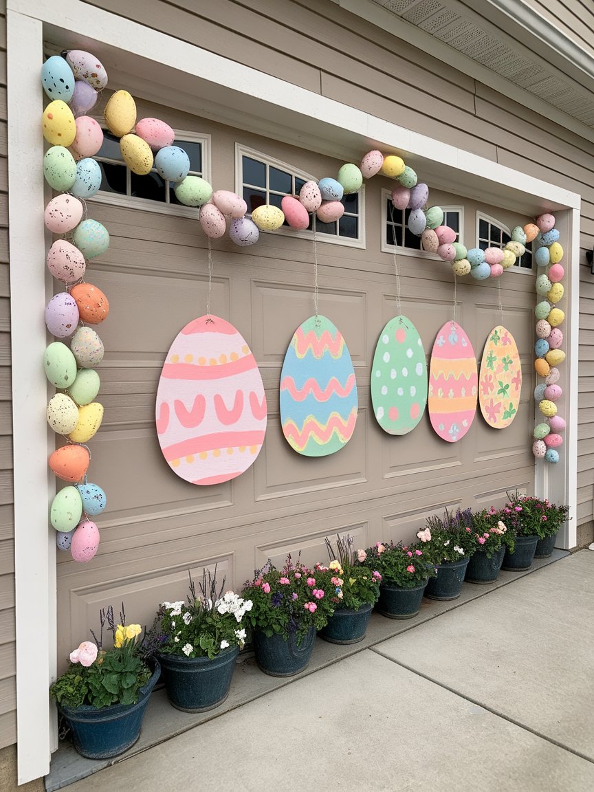 easter garage door decorations 20