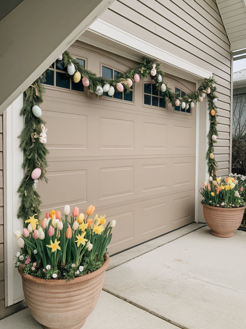 easter garage door decorations 3