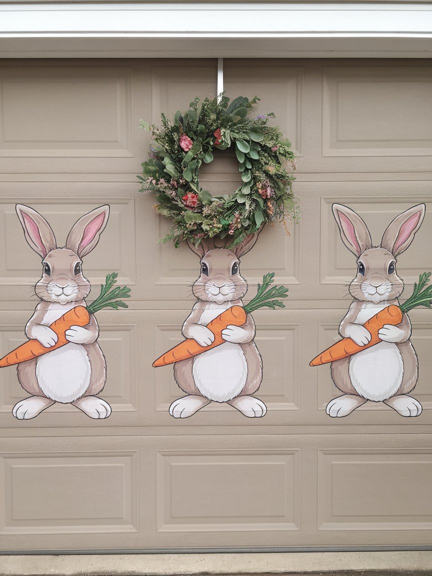 easter garage door decorations 8