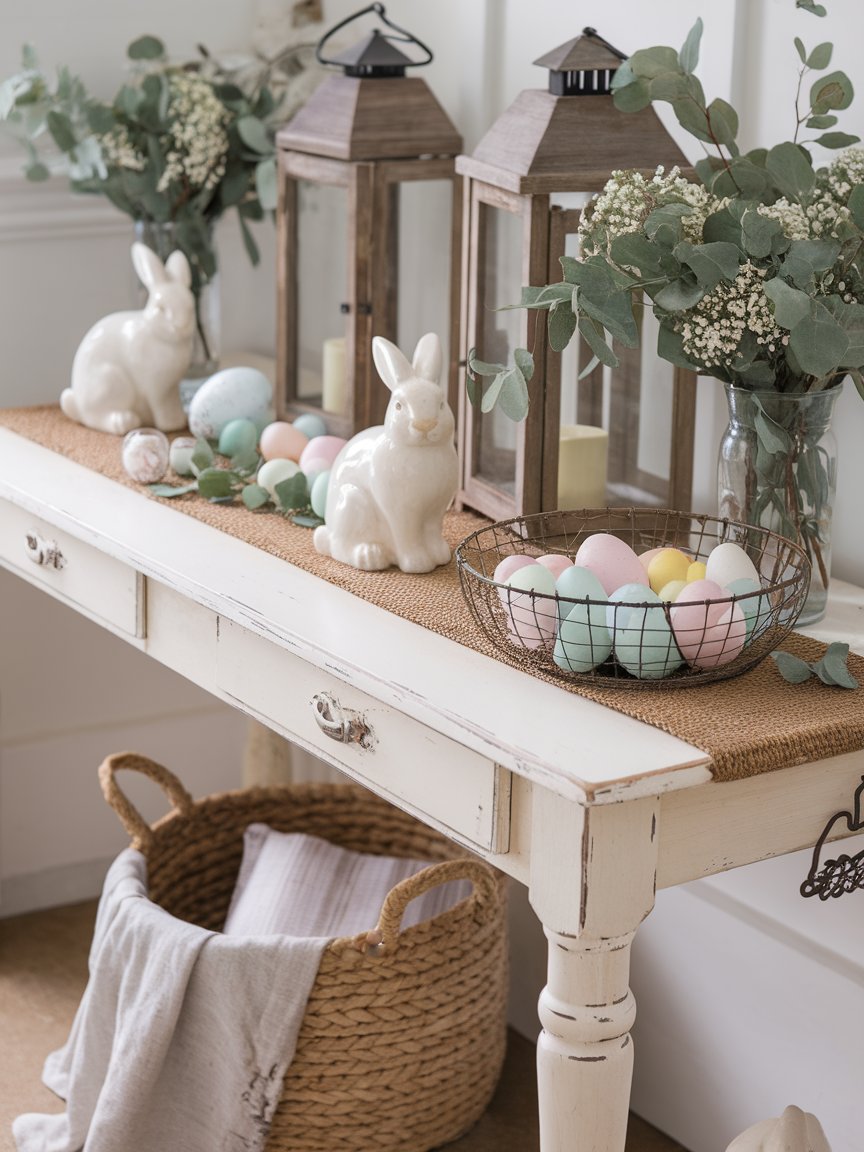 farmhouse easter entryway decor 10