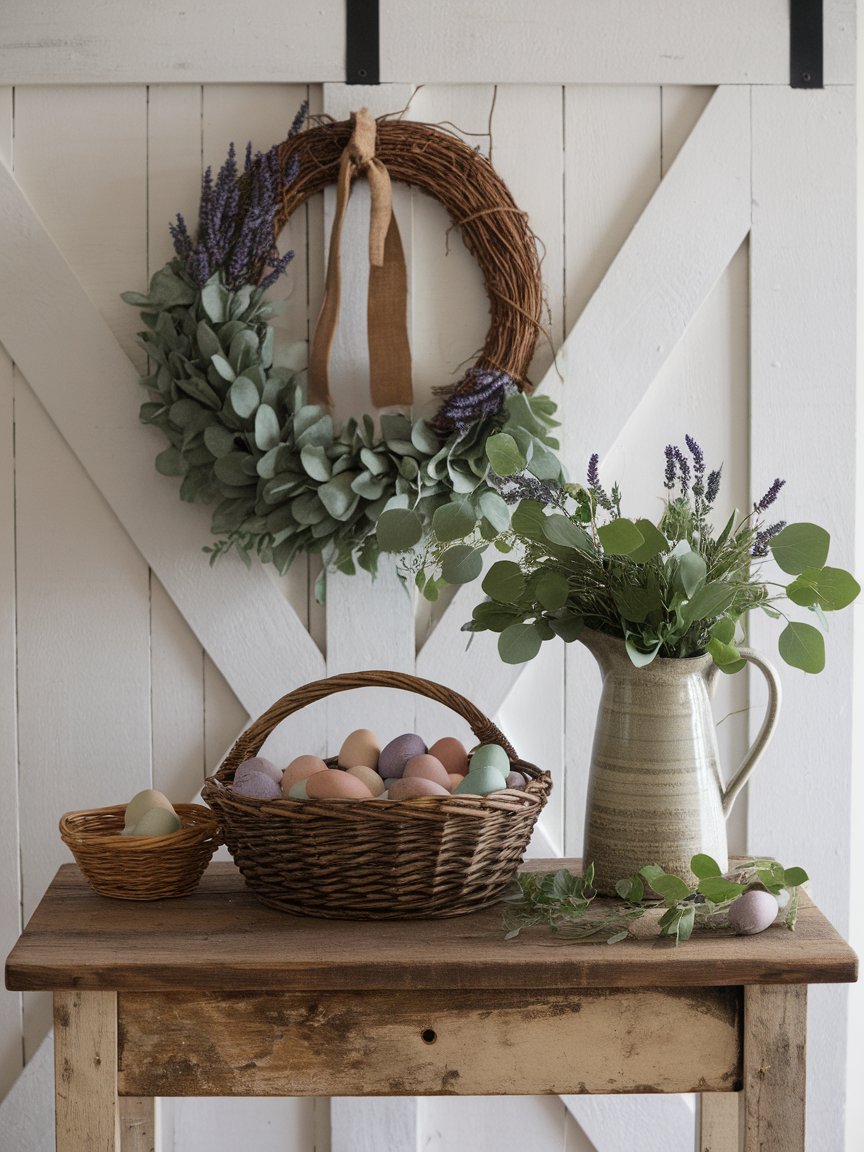 farmhouse easter entryway decor 14