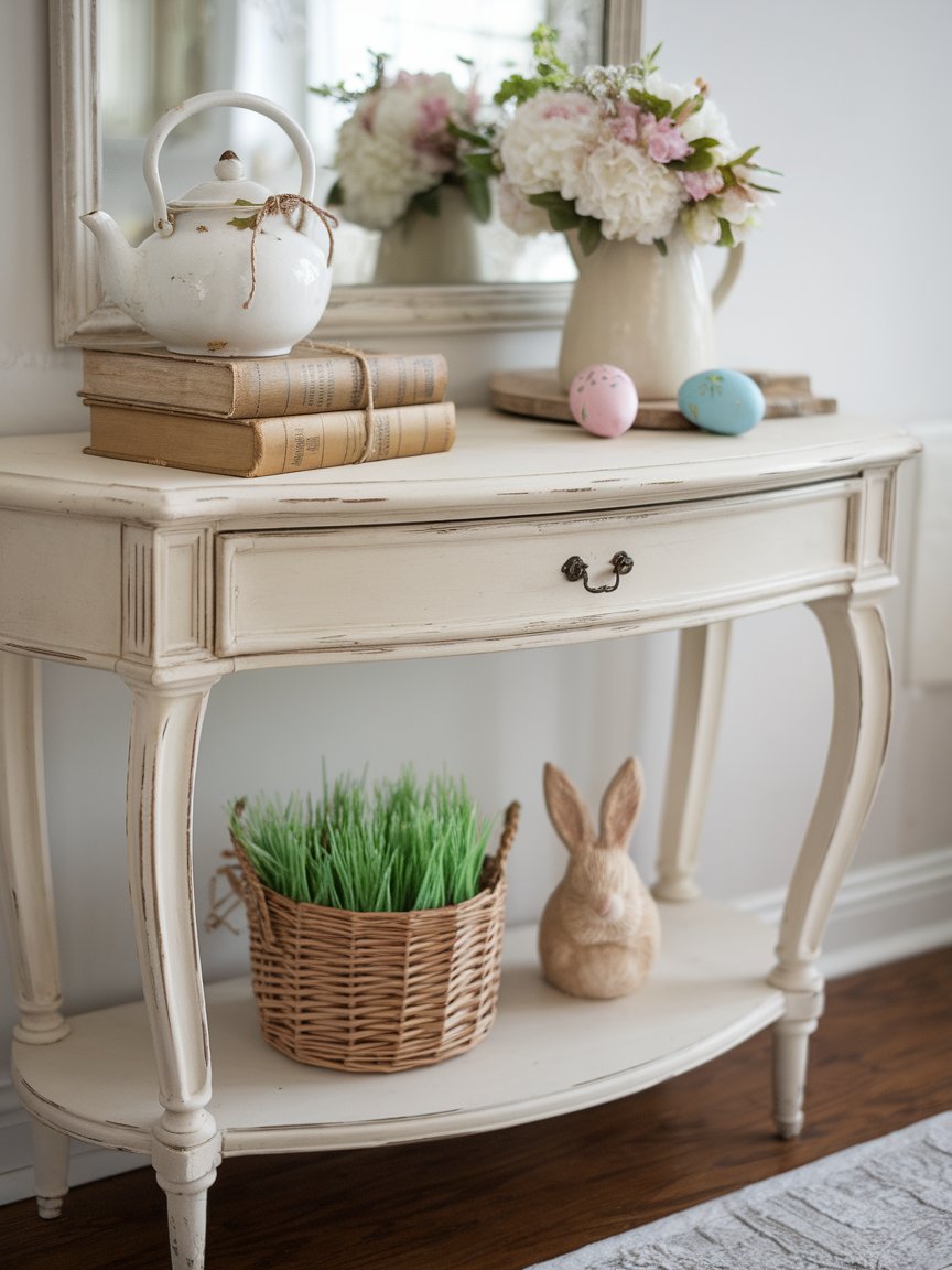 farmhouse easter entryway decor 18