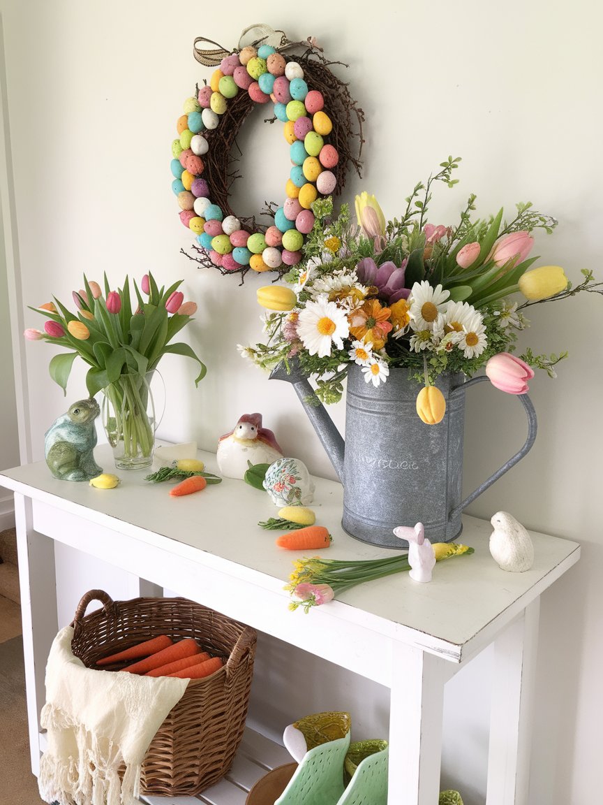 farmhouse easter entryway decor 20