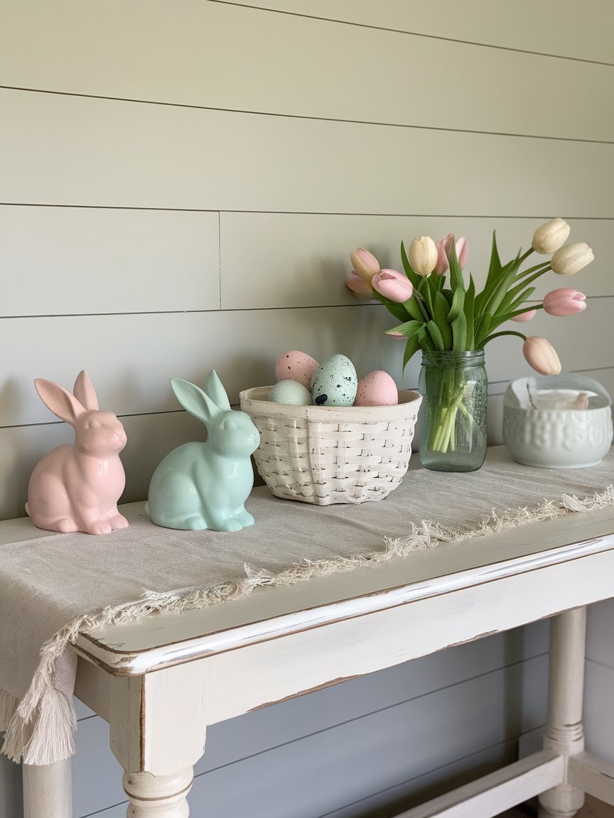 farmhouse easter entryway decor 21