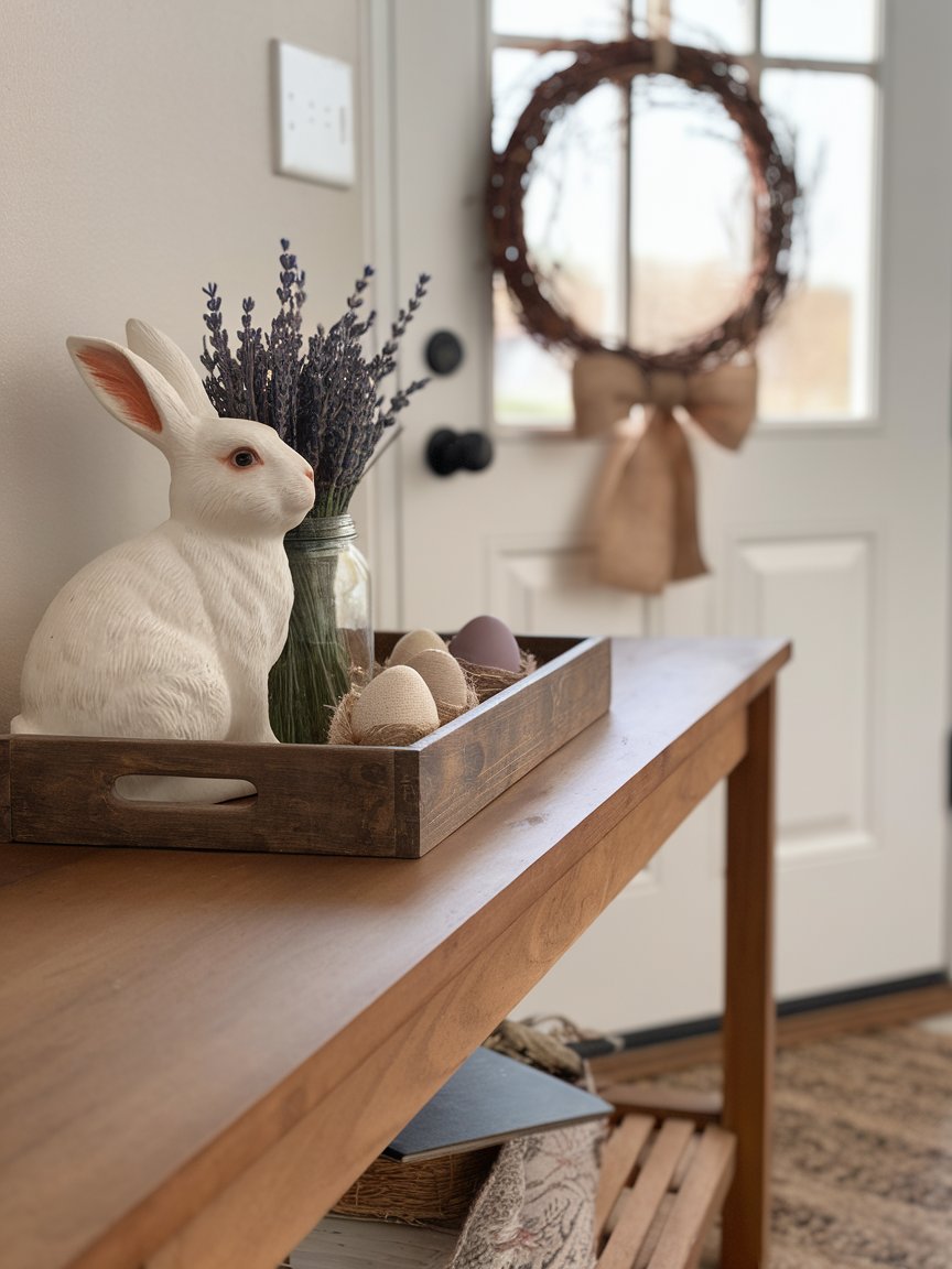 farmhouse easter entryway decor 23