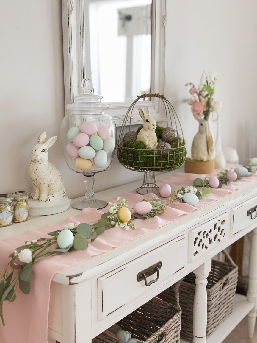 farmhouse easter entryway decor 4