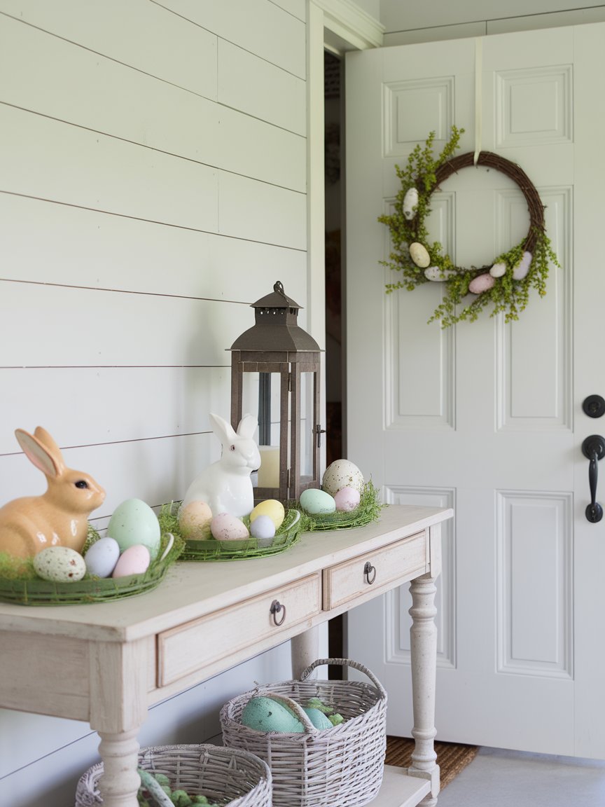 farmhouse easter entryway decor 6