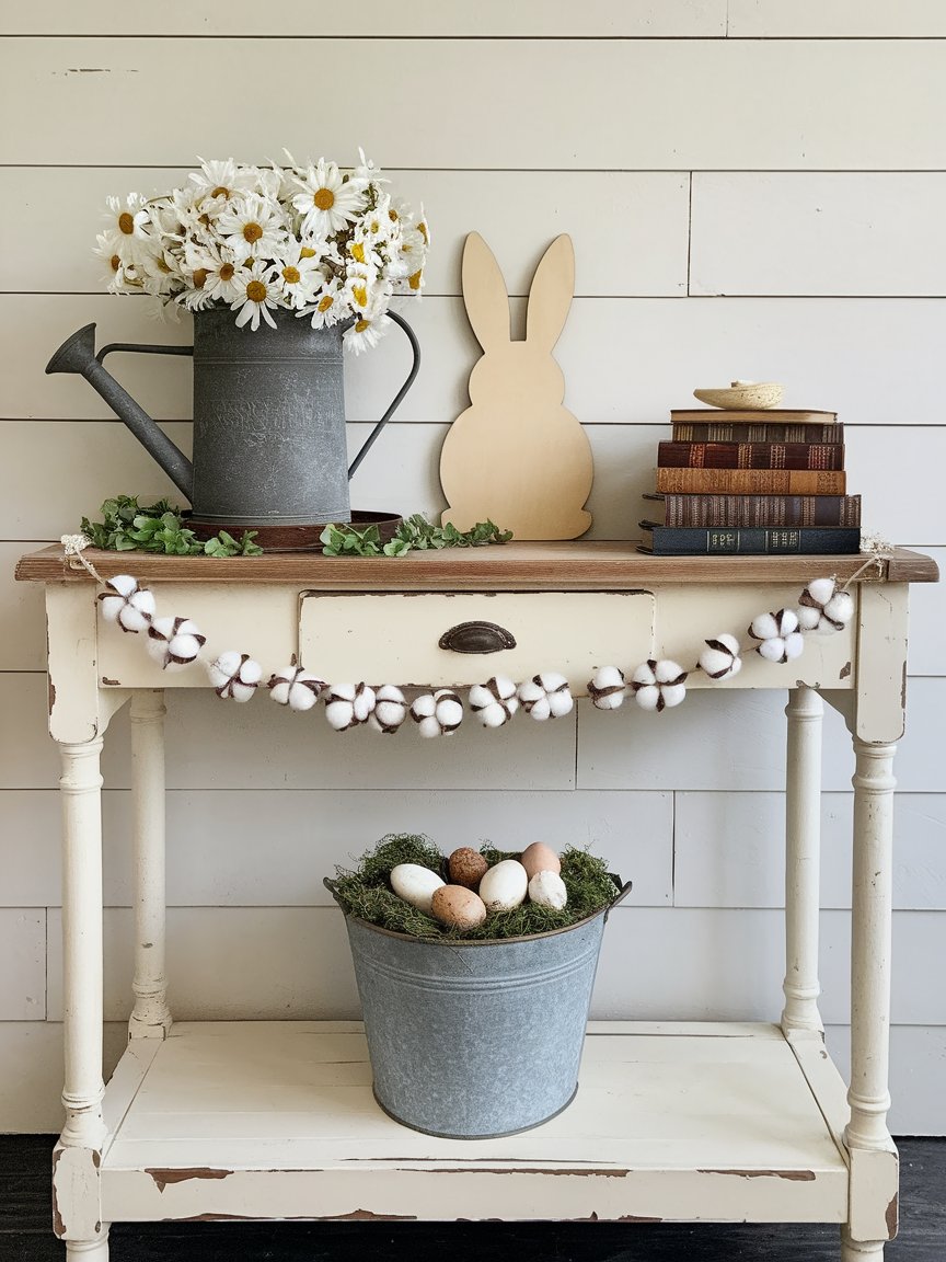 farmhouse easter entryway decor 7