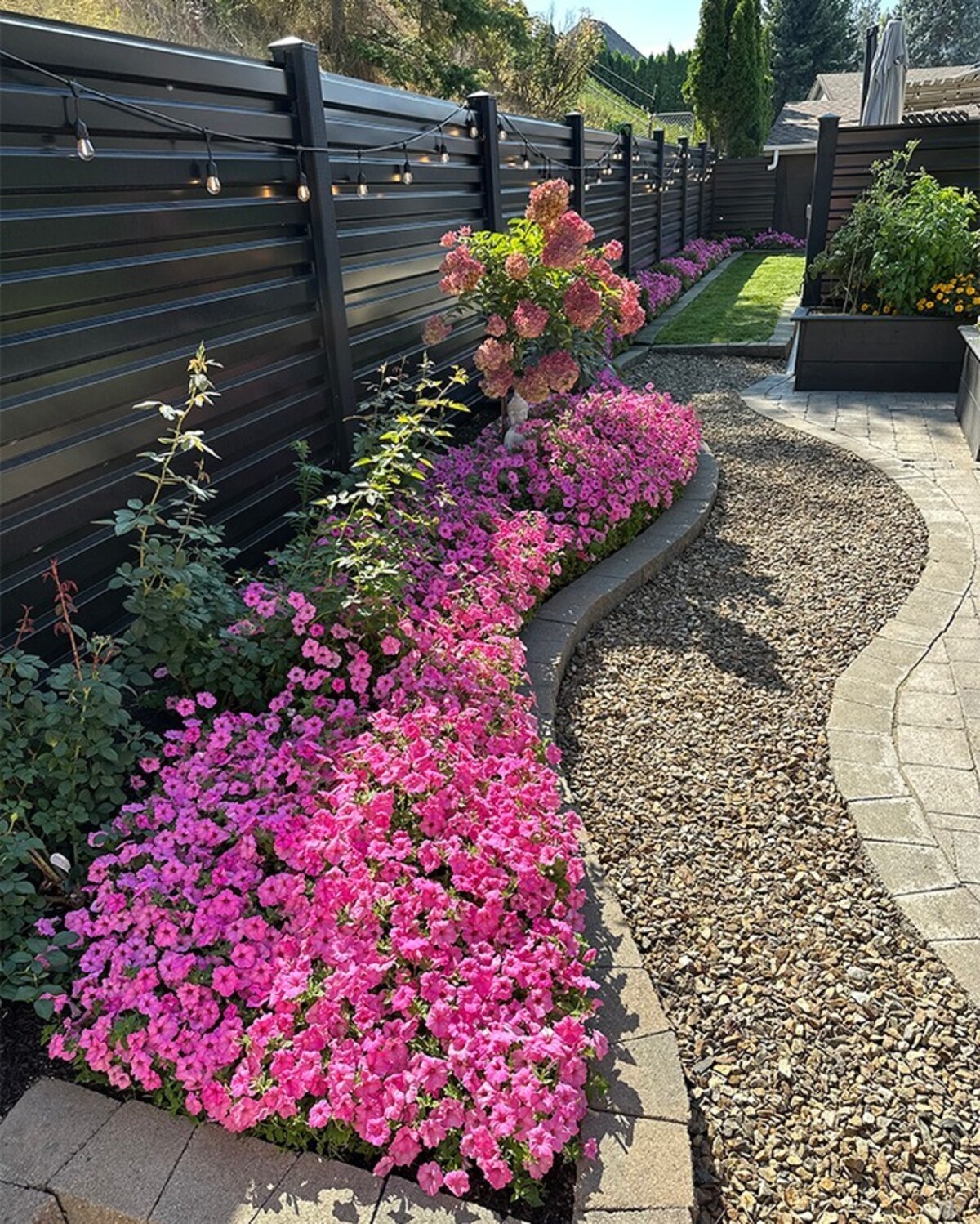 flower bed ideas using rocks instead of mulch 5