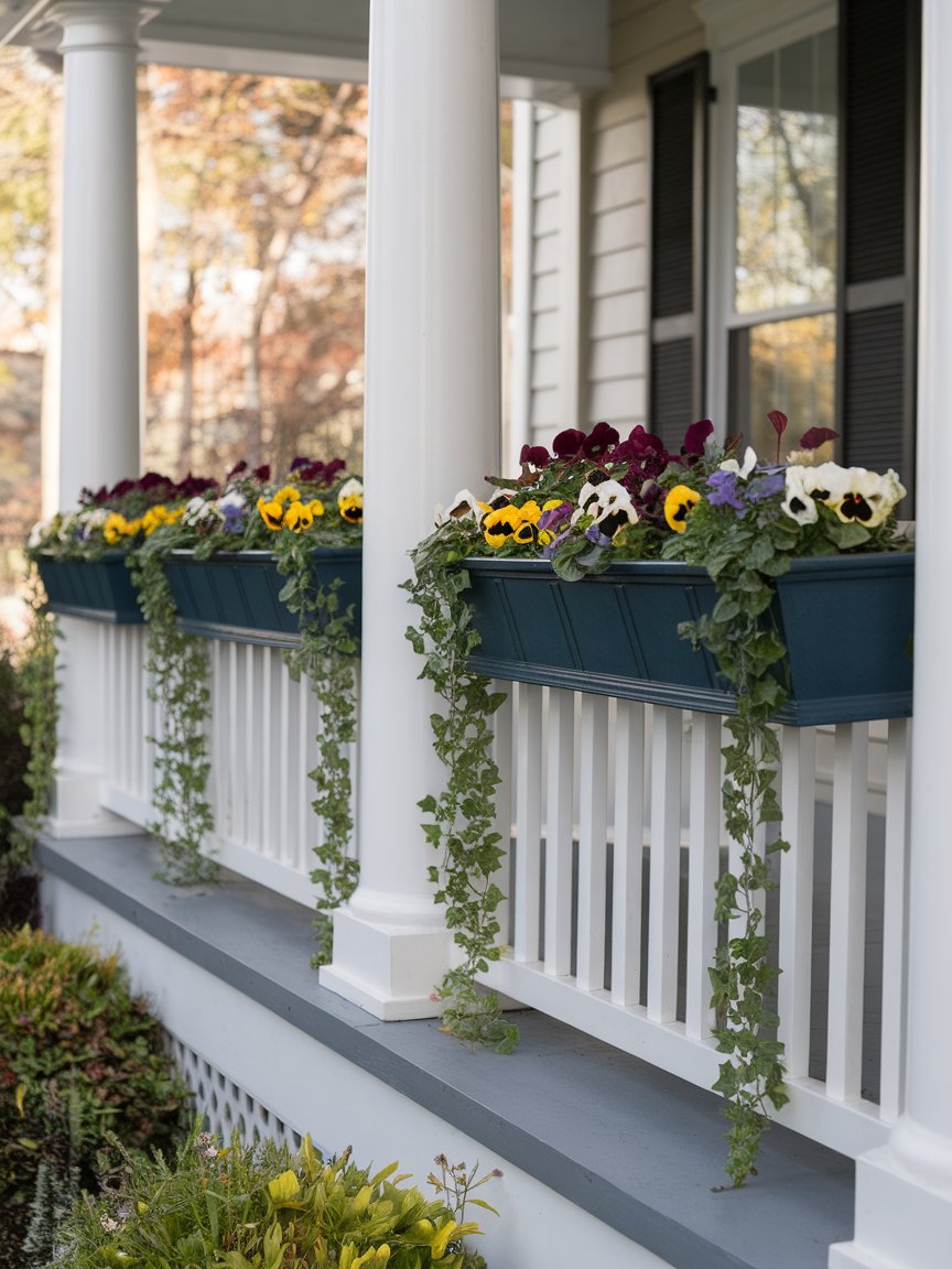 front porch flowers railings 18