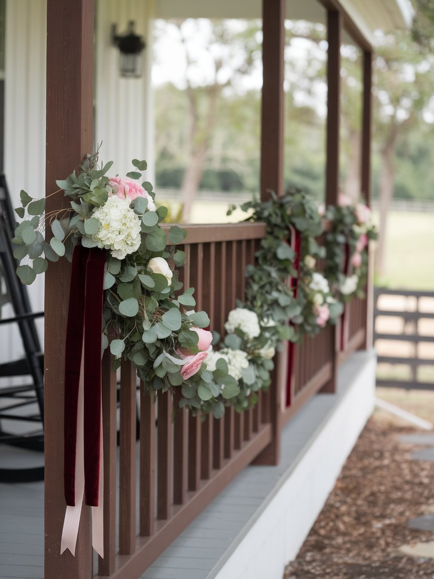 front porch flowers railings 25