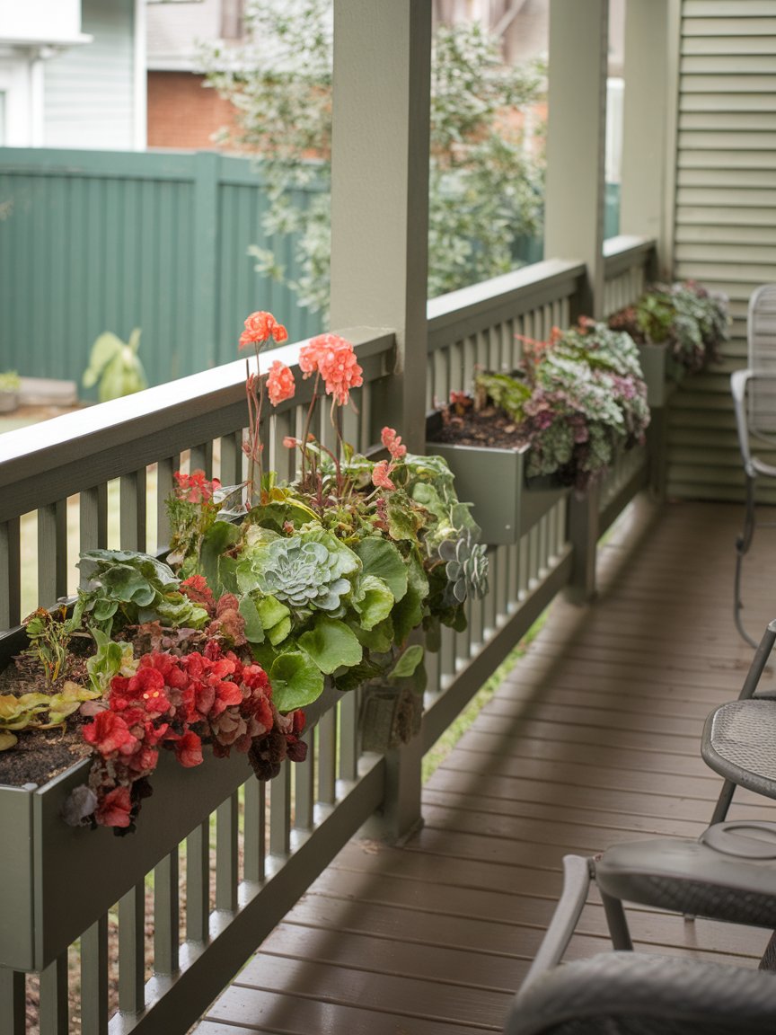 front porch flowers railings 9