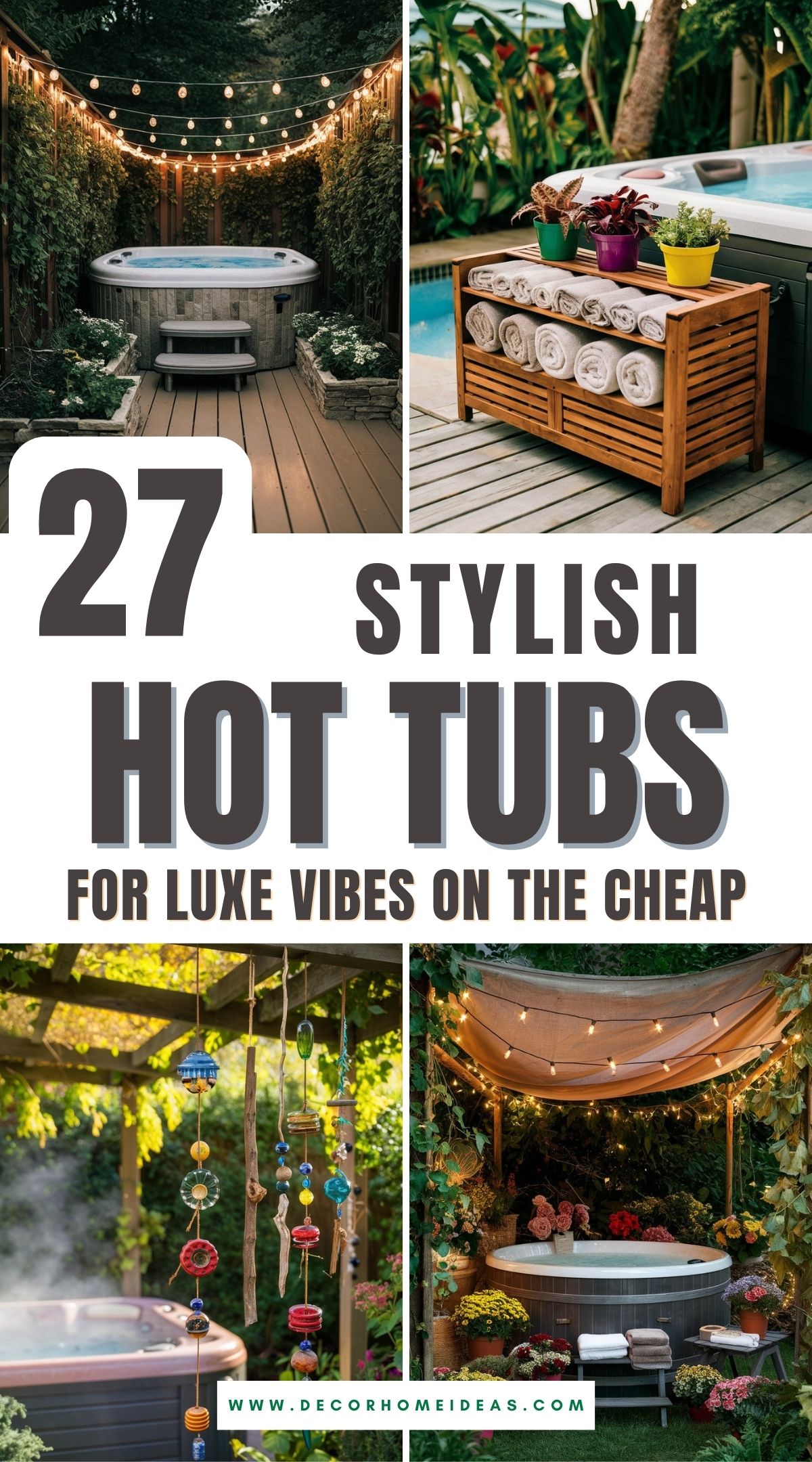 hot tub garden ideas on a budget 2