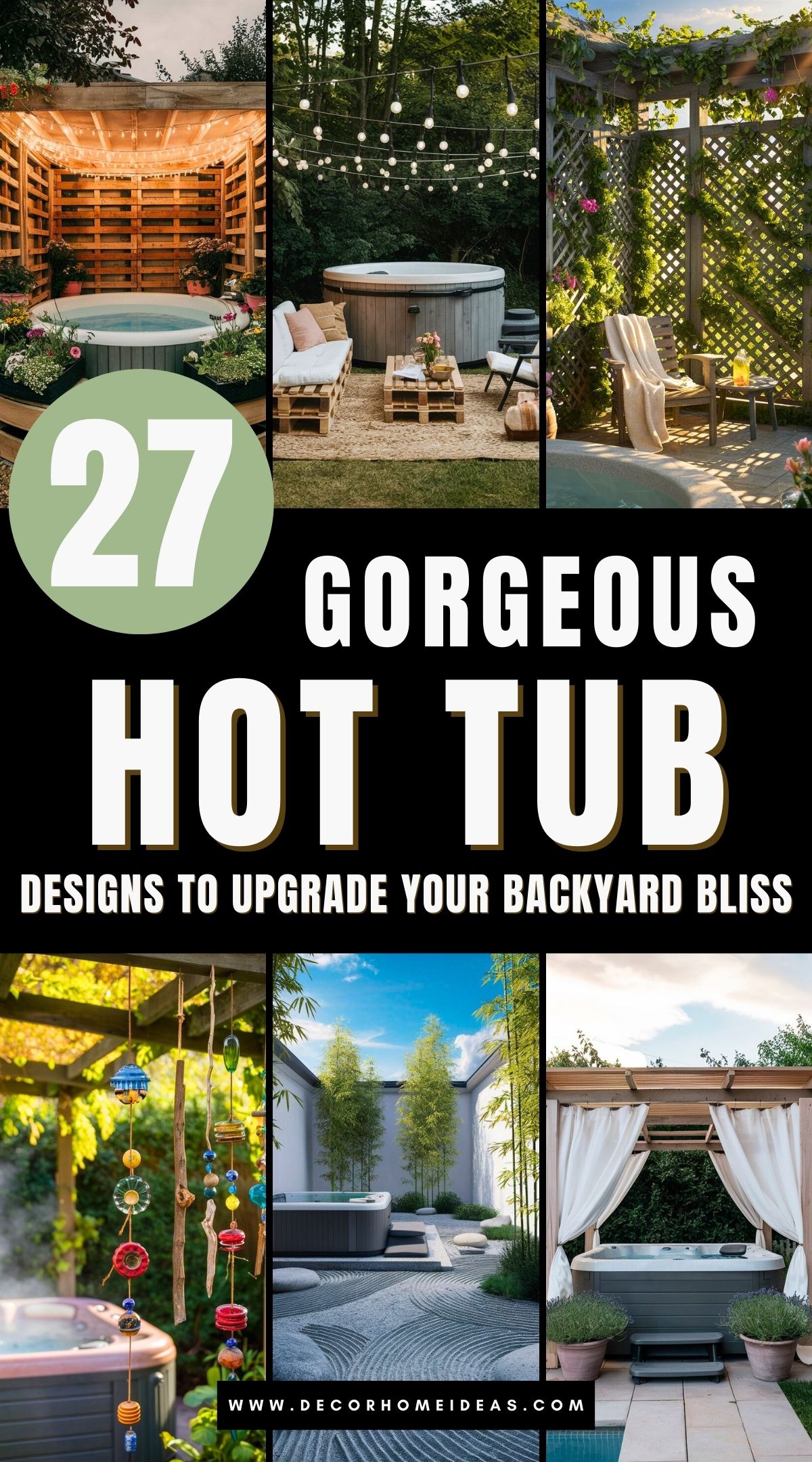 hot tub garden ideas on a budget 3